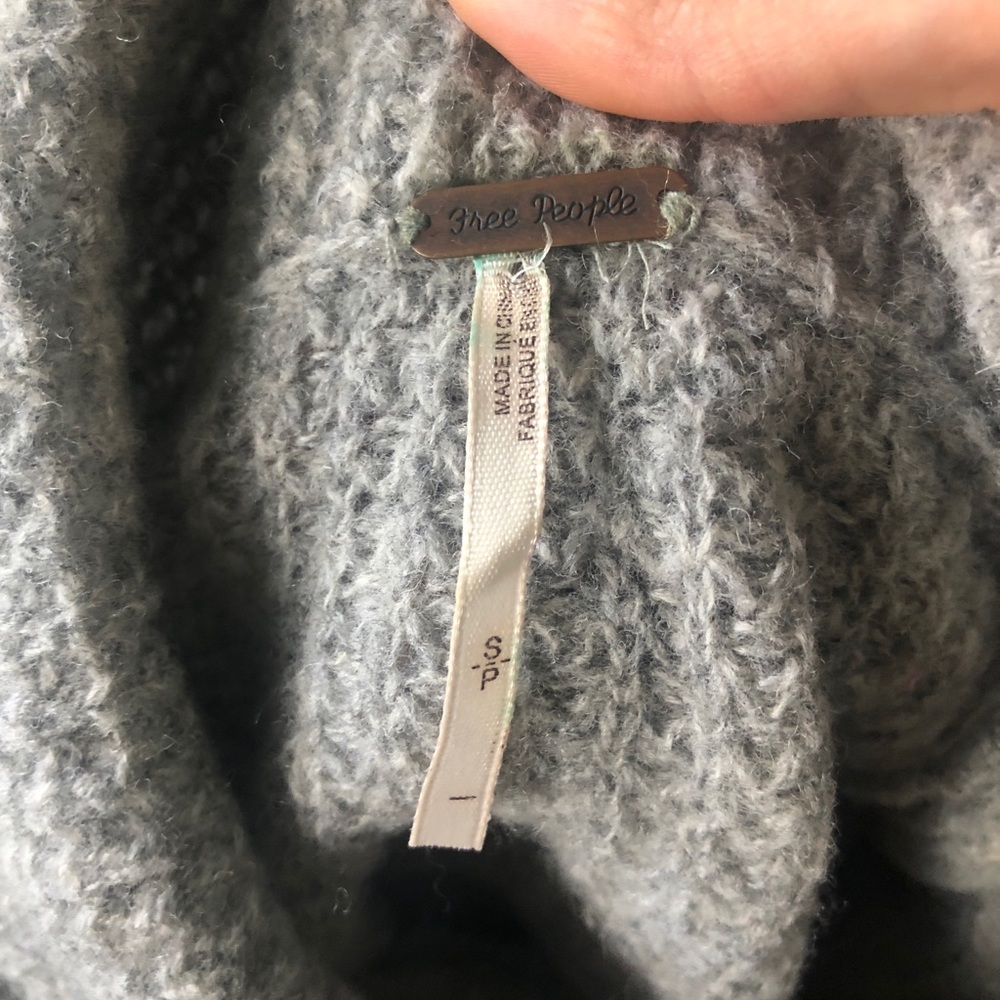 Free People Slouchy Oversized Wool Cowl Neck Sweater - Picture 5 of 9